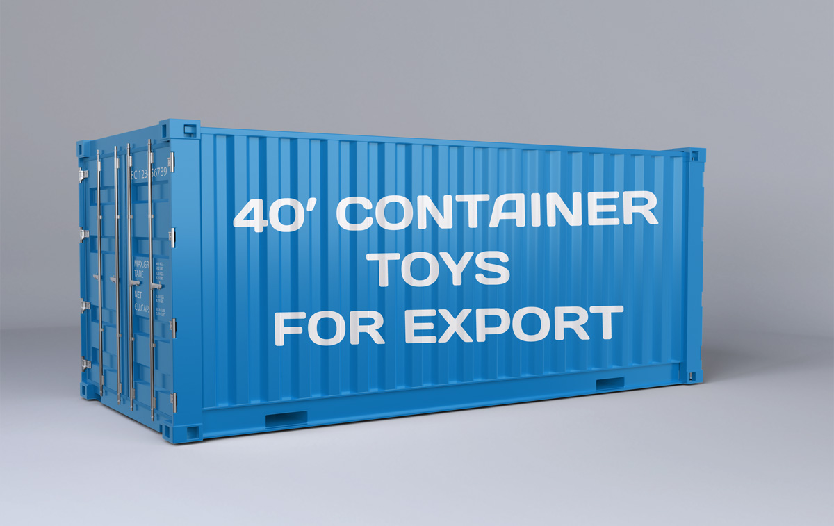 40' Container Toys for Export